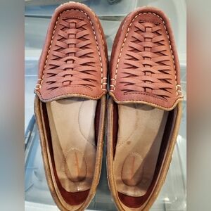 Tommy Bahama Maroon Woven Deea Driving Loafers